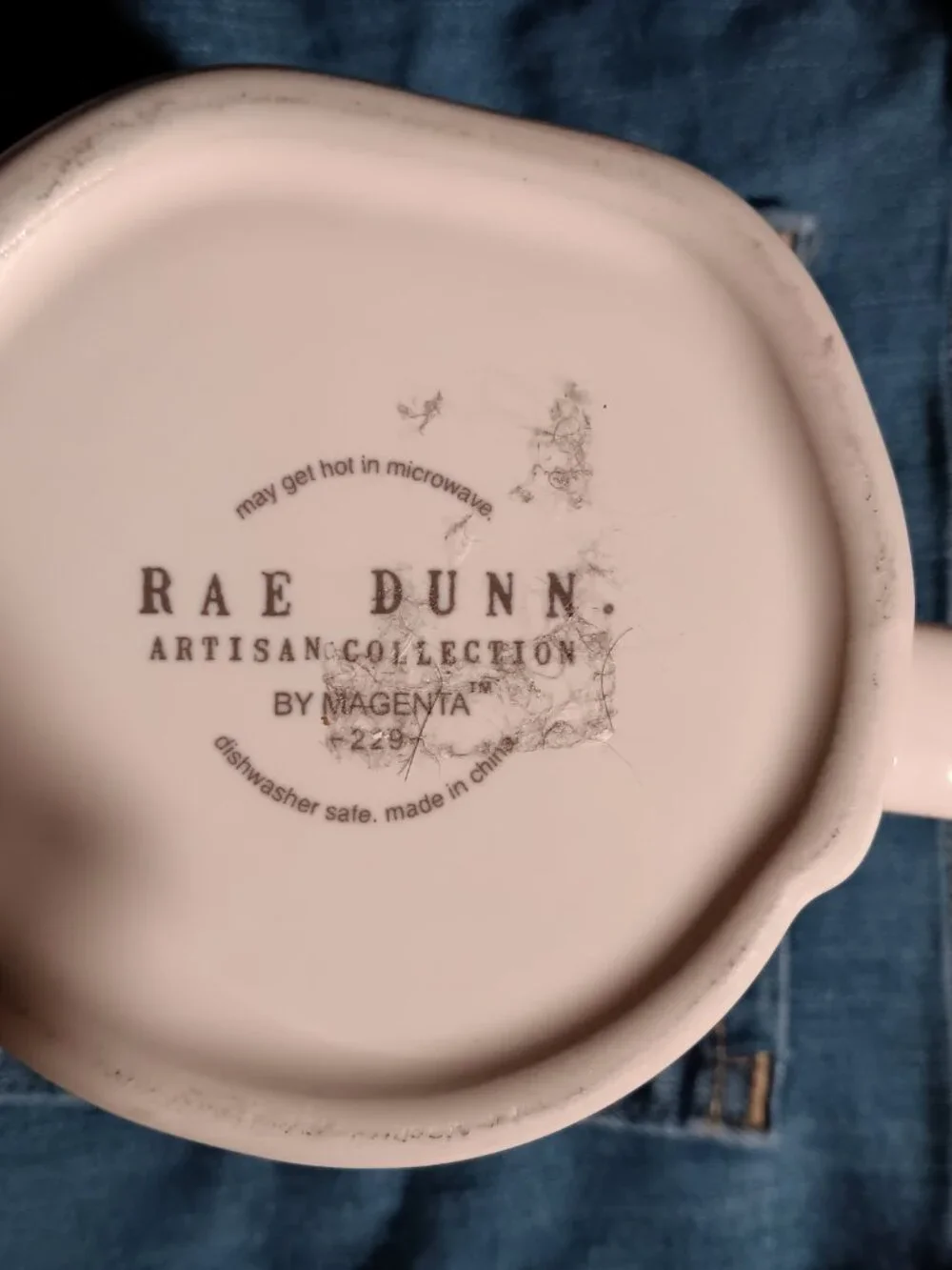 Rae Dunn Big Coffee Hot Drink White Mug Cup Pre-Owned